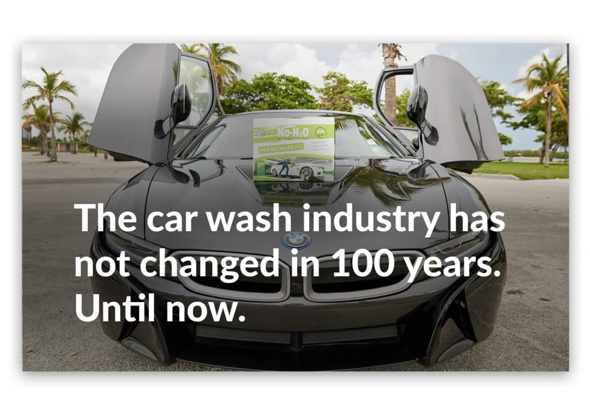 Introducing No-H2O On Demand, the world’s FIRST on demand car wash and detailing app!